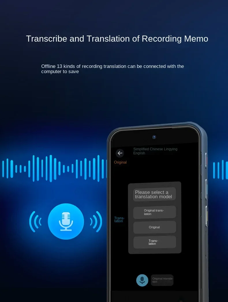 Smart Translator Z9 Global Languages Voice Intelligent Online Translation Machine Speech Translate Device Support 4G SIM Card