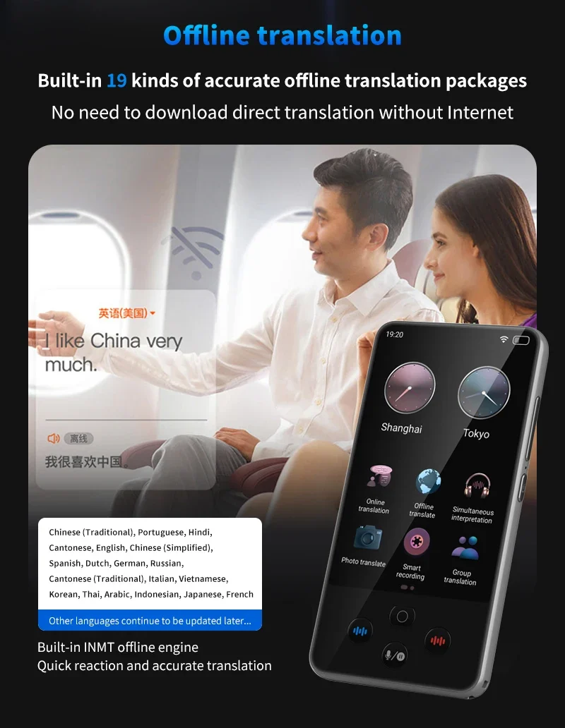 Language Translator Device Support 138 traductor de idiomas en tiempo real Translation AI Translator with ChatGPT Translator