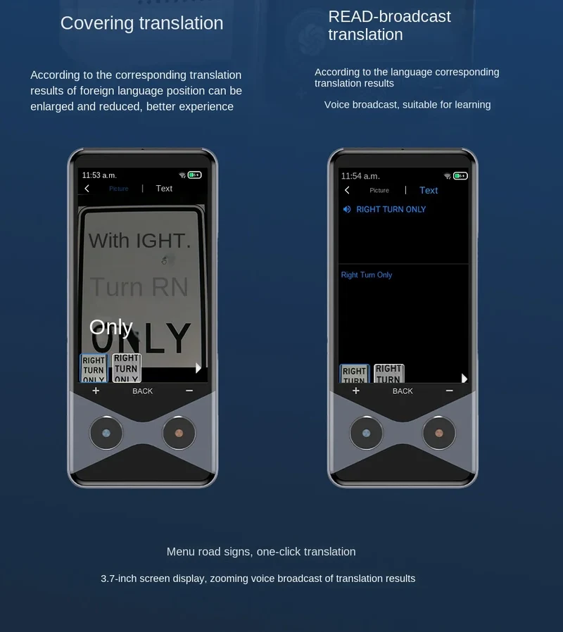AI 4G Intelligent Translators 150 Language with Real-time Online Offline Translation Capabilities Including Photo Translation