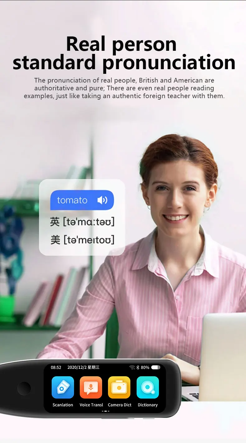 MSAI S10 Smart Scan Translator Pen Offline Extract 21 Languages Photo Translate 134 Voice Translation Dictionary Recorder