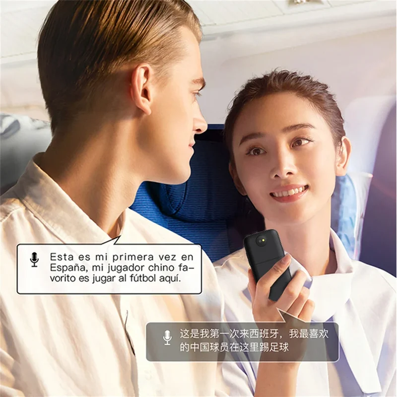 Handheld Language Translator Rechargeable Real Time Interpreter Device Travel Adults Seniors Learning Accessories