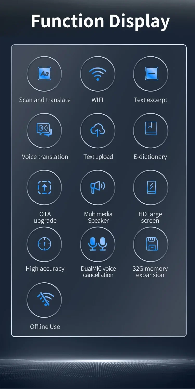 Smart Voice Scan Translator Pen A26 Real Time Language Translator Multifunction Dictionary Translation Business Travel Abroad