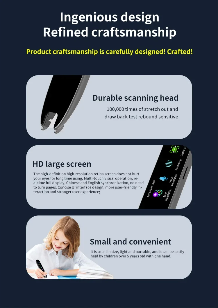 Smart Voice Scan Translator Pen A26 Real Time Language Translator Multifunction Dictionary Translation Business Travel Abroad
