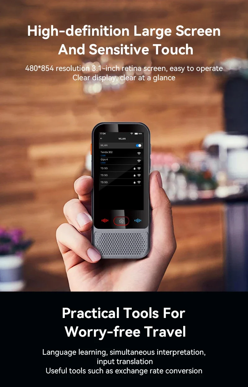 2026 New M30 Smart Voice Translator 139 Online Languages 14 Offline WIFI Photo Recording Dictionary Translation Business Travel