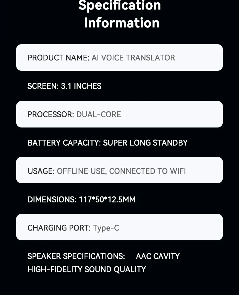 2026 New M30 Smart Voice Translator 139 Online Languages 14 Offline WIFI Photo Recording Dictionary Translation Business Travel