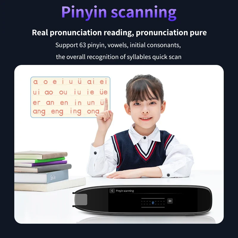 Translation Pen for Dyslexia Scanner Reading Pen 142 Text to Speech Smart Recording Pen Voice Wireless Text Extract Translator