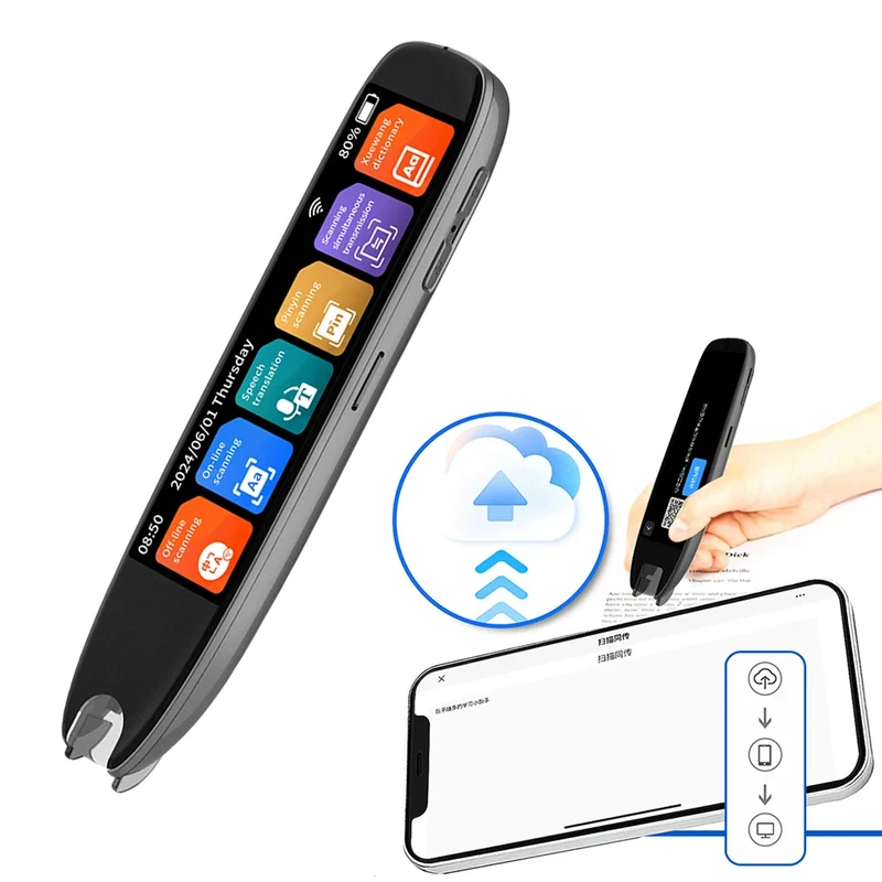 Translation Pen 142 Languages Smart Scanner Translator Pen Intelligent Scanning Point Reading Recording Pen for Teacher Student