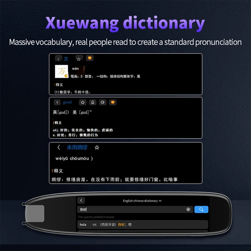 Translation Pen 142 Languages Smart Scanner Translator Pen Intelligent Scanning Point Reading Recording Pen for Teacher Student