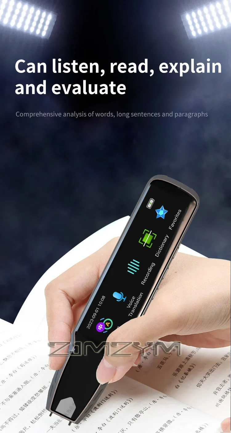 Handheld Multilingual Translation Pen With Touchscreen Offline Scan For Translation Pen Multi-language / ScanningDictionary Pen