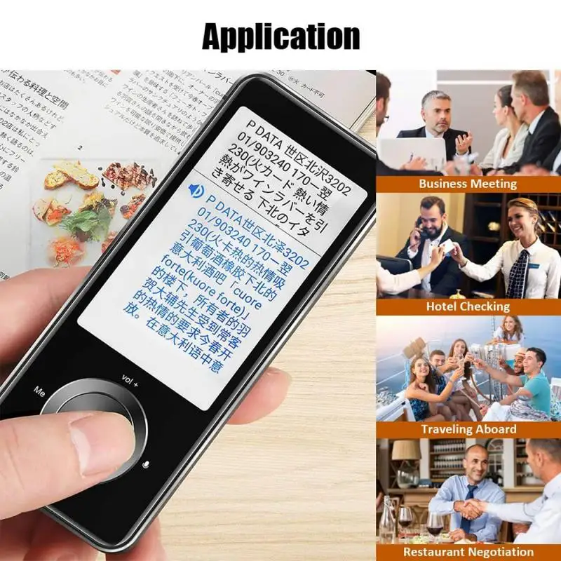 M9 Language Translator Device 107 National Languages Intelligent Translator Real-time Voice, Recording, Text Translation Device