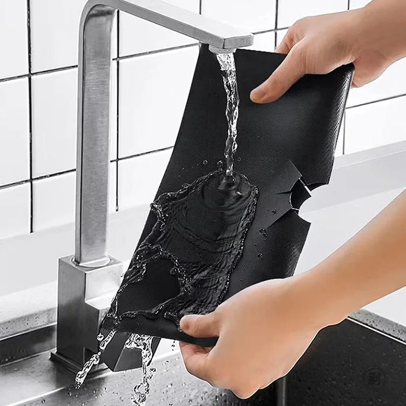 Gas Stove Protector Pad Cooker Lid Liner Cleaning Pad For Kitchen Cookware Accessories Pieces Reusable Boiler Hood Protective