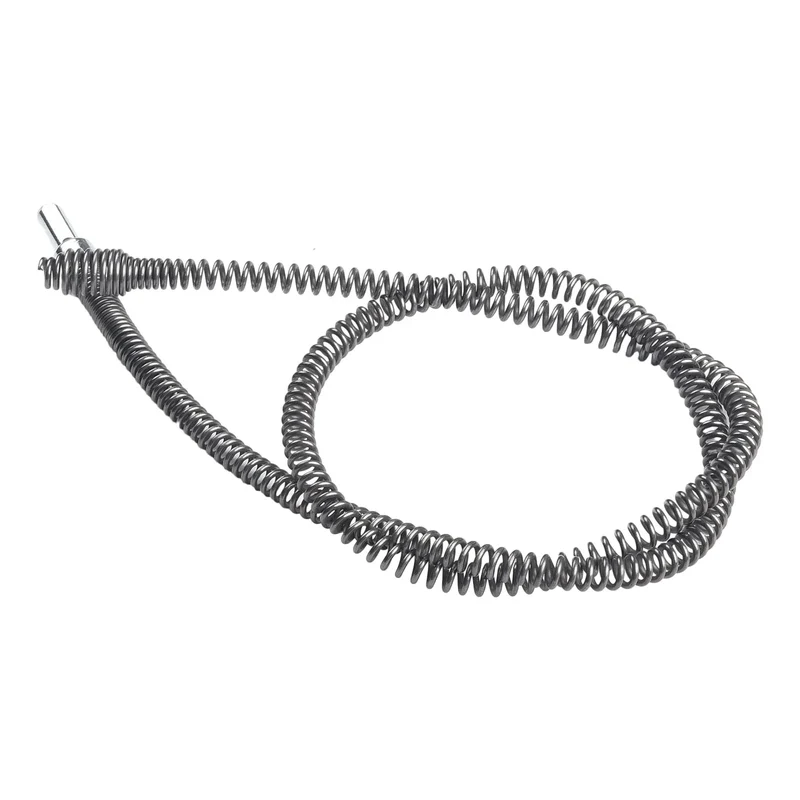 1PC Pipe Unblocker Tool Spring Pipe Dredging Tool Manganese Steel Spring Head Design Bathroom Kitchen Drainer Cleaner 1/2/3 M