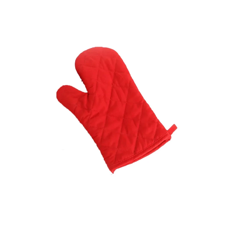1PCS Oven Mitts Heat Resistant Microwave Oven Glove Cotton Linen Baking BBQ Non-slip Oven Mitts Kitchen Cooking Supplies Tools