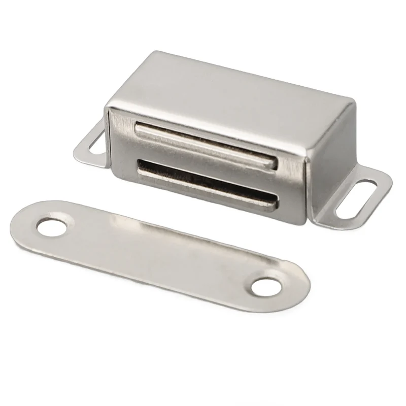 Magnetic Door Catch Strong Heavy Duty Cupboard Magnets Kitchen Cabinet Catches Magnet Latches Stainless Steel For Door Cupboard