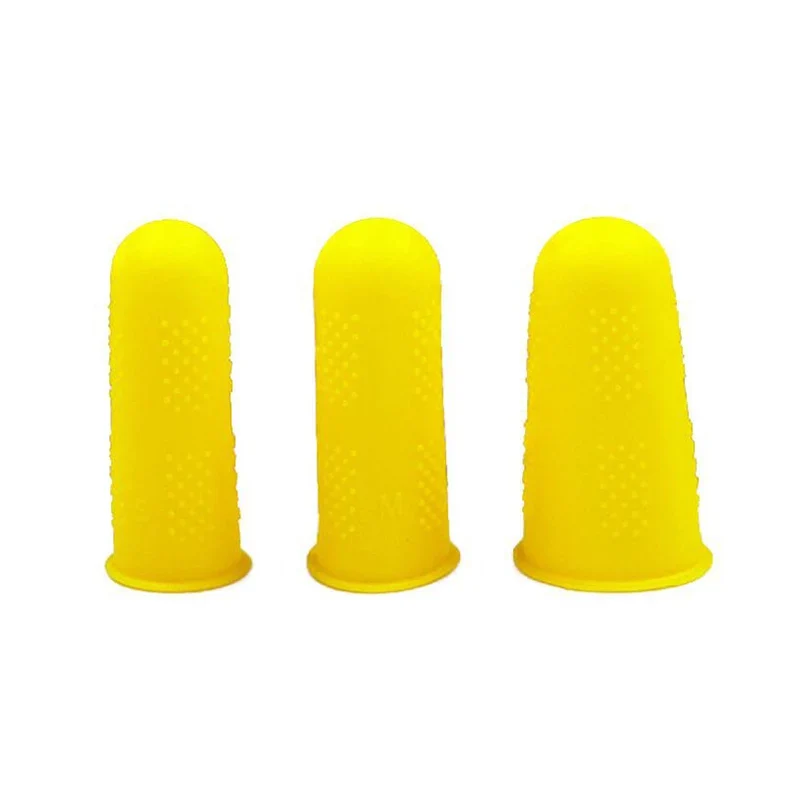 3/10pcs Finger Protector Anti-cut Silicone Gel Tube Hand Bandage Heat Resistant Finger Sleeves Great Cooking Kitchen Tools