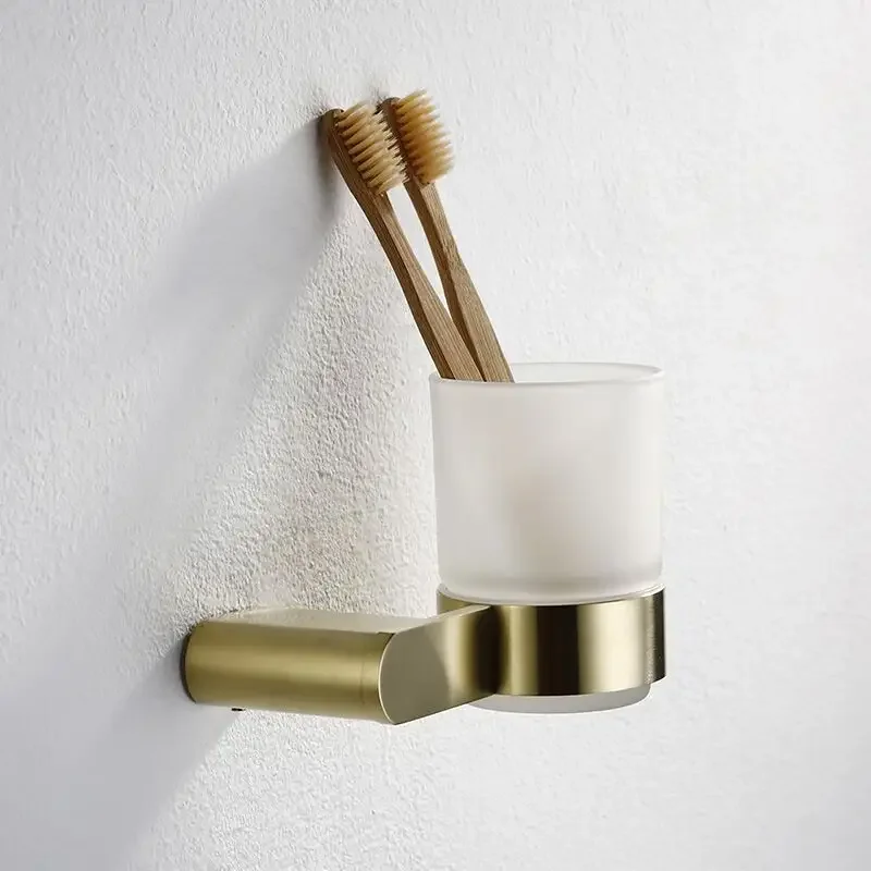 Luxury Stainless Steel 304 Brushed Gold Luxurious Bathroom Accessories Set
