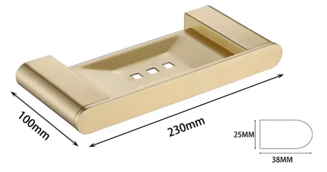 Luxury Stainless Steel 304 Brushed Gold Luxurious Bathroom Accessories Set