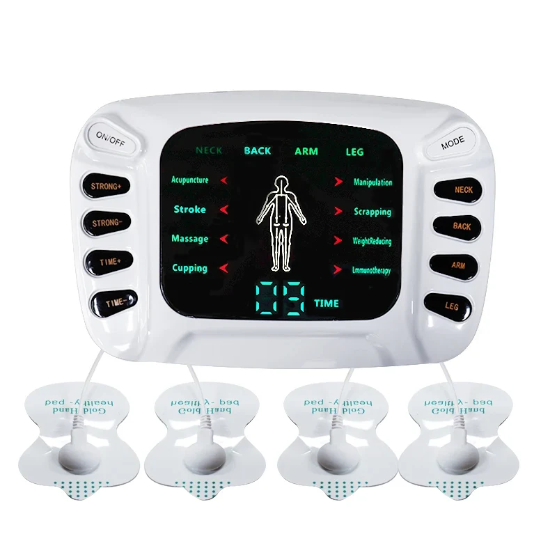 8 Models Tens Electric Muscle Stimulator Ems Acupuncture Body Massage Digital Therapy Massager Electrostimulator
