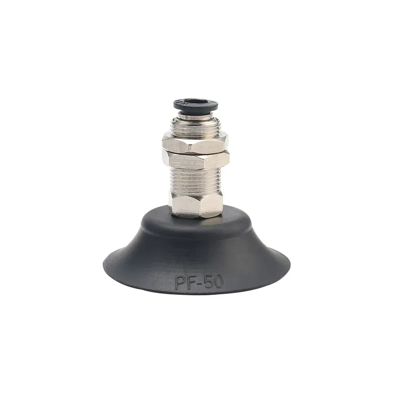 Mechanical Robot Arm Silicone Rubber Industrial Sucker Vacuum Suction Cup Vacuum Pad With Mounting Holder Threaded Screw