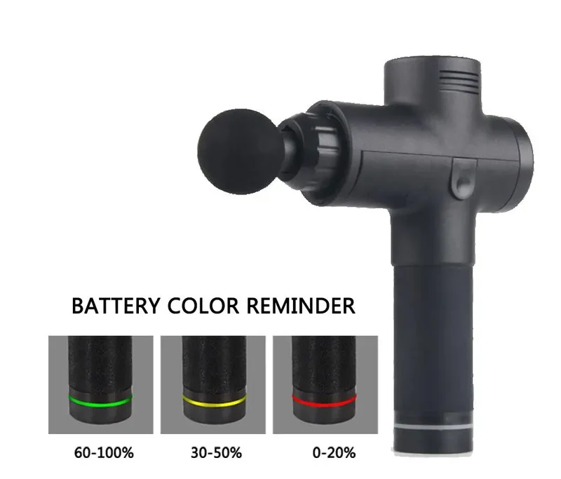 Hot Selling Body Deep Tissue Massage Gun 6 Head Attachments Quick Rechargeable