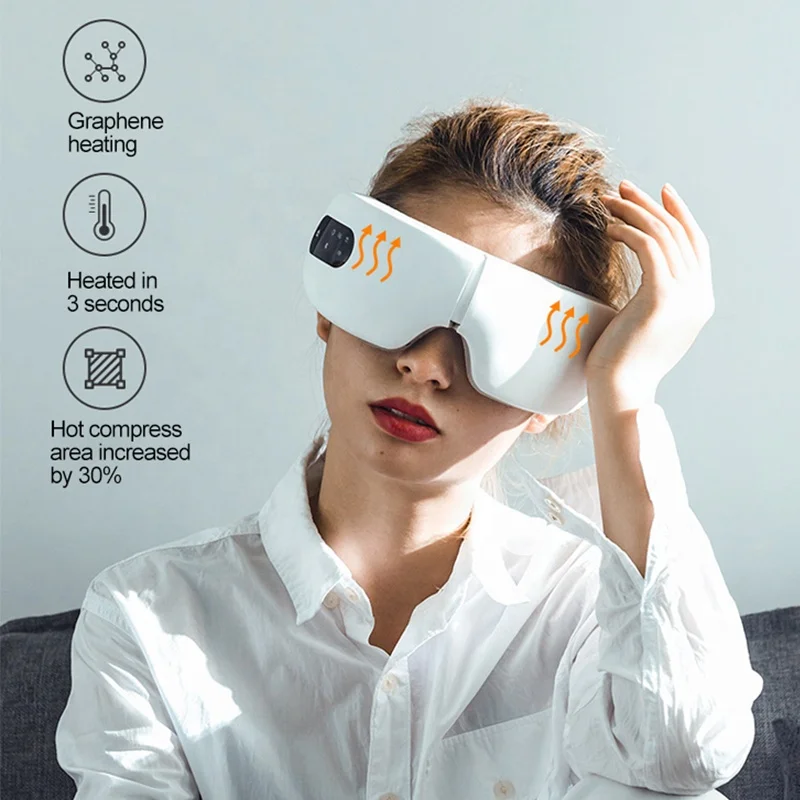 MEIZONS Portable AI New Arrivals Heat air Pressure Eye Therapy Luxury Eye Massage of Customized logo
