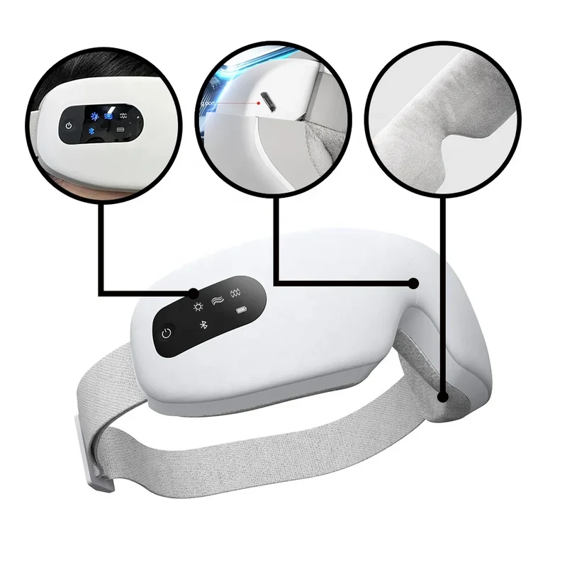 MEIZONS Portable AI New Arrivals Heat air Pressure Eye Therapy Luxury Eye Massage of Customized logo