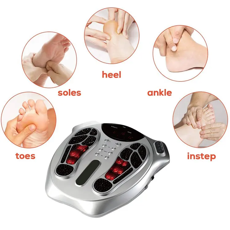 2021 Factory Oem Dropshipping Portable Reviews Pad Ems Foot Massage Mat Leg Electric Reflexology Reshaping Ems Foot Massager