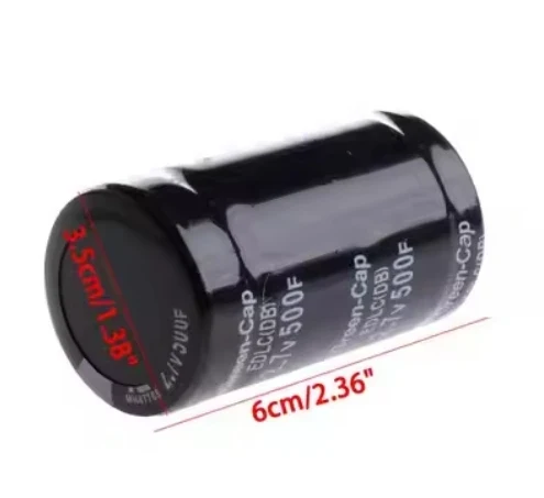2.7V500F 2.5V500F Super Farad Capacitor 35*60 Car Capacitor