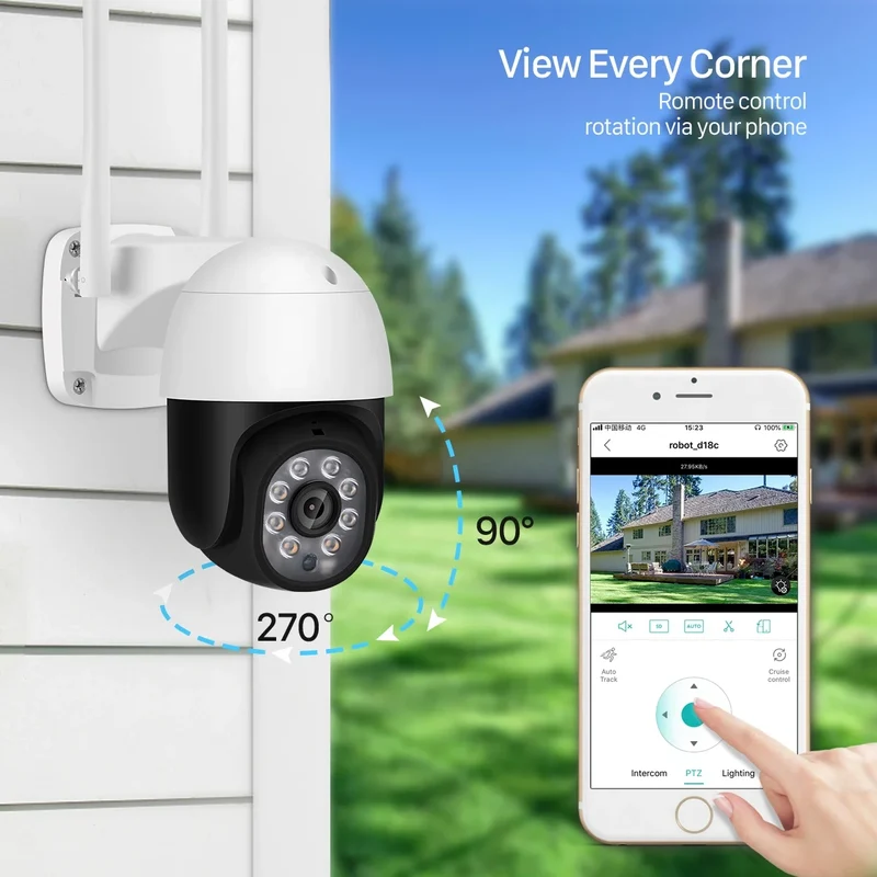 BESDER Mini CCTV PTZ IP Wifi Camera Surveillance HD 1080P High Speed Dome PTZ Outdoor Wireless Surveillance Camera