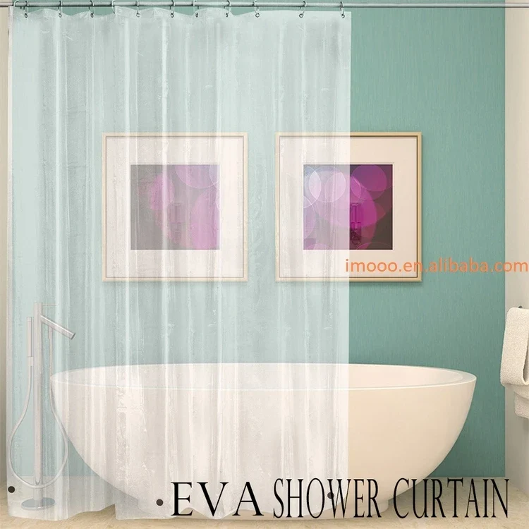 Factory Price Shower Curtain Liner 180x200CM Lightweight Clear Waterproof Curtain Rooms PEVA Bathroom Plastic Shower Curtains