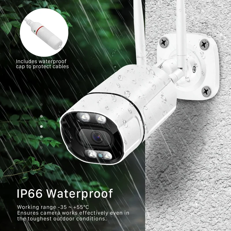 BESDER Super HD 5MP Outdoor CCTV IP Home Surveillance Camera Wireless IP66 Waterproof Metal Body Wifi IP Security Camera