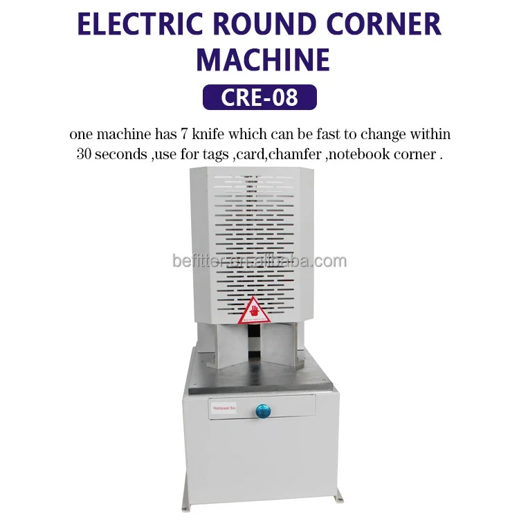CRE-08 Automatic Hard case Making Machine Book Round Cornering Machine Round Corner Cutting Machine