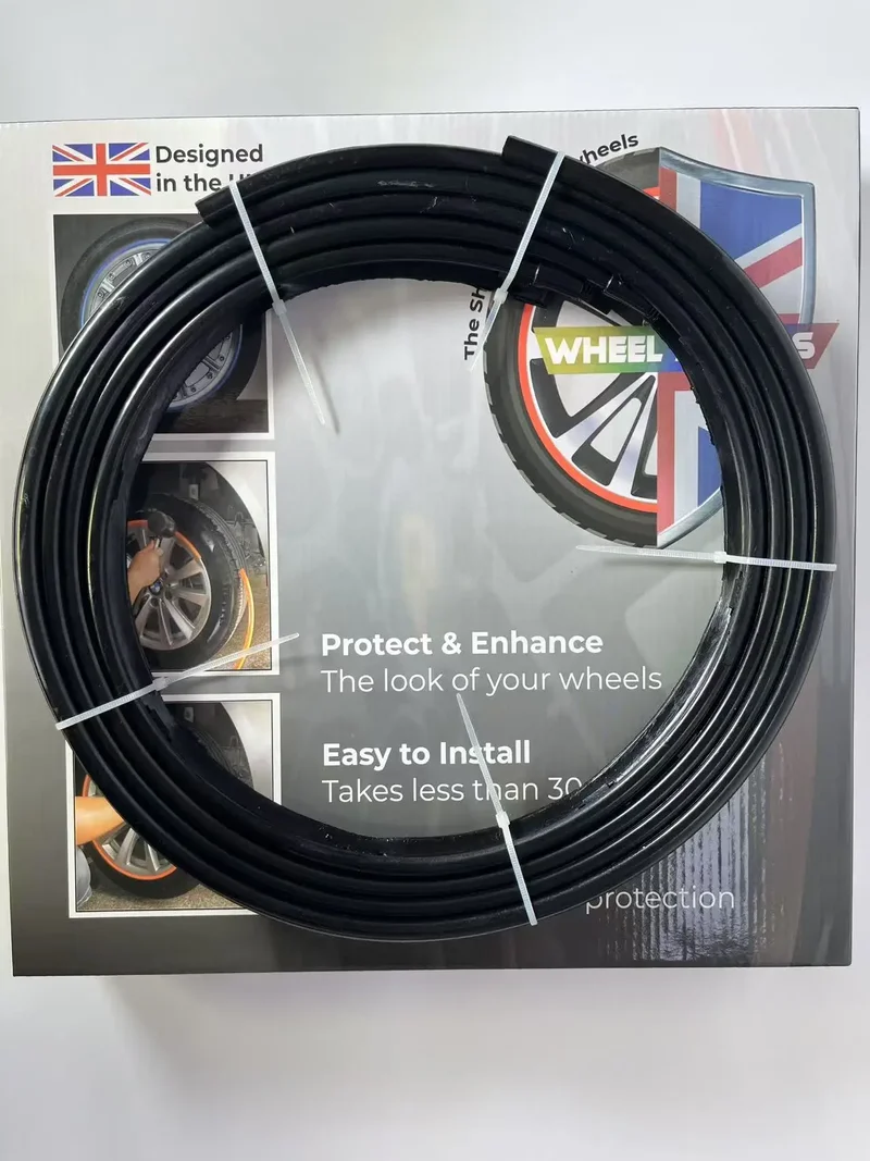 Sports Rim Guard Wheel Protector Steel Ring Plastic Strip Car Rim Protectors Wheel Car Rim Protectors