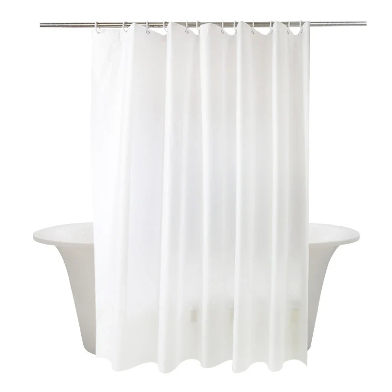 Factory Price 280x200CM White Shower Curtains Liner Waterproof Thicken Bath Curtain Solid Polyester Home Bathroom Accessories