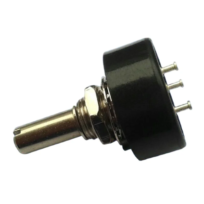 Conductive 1K 10K 100K IP25 waterproof potentiometer WDJ22 360 degree endless precision rotary potentiometer