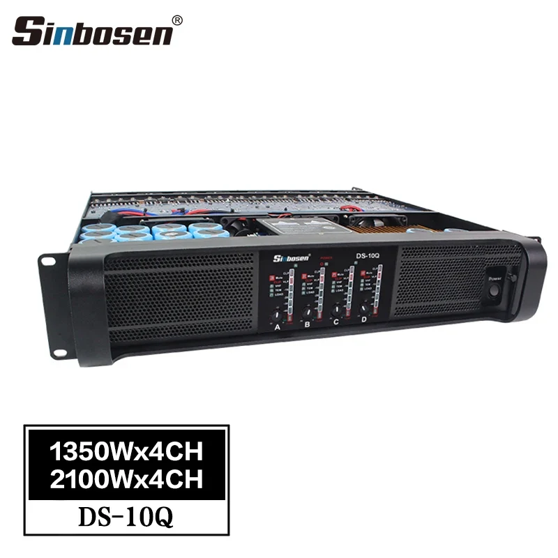 Sinbosen Stereo Integrated Power Amp Circuit Switch Class Td 4 Channel 1000 Watts Brand Professional Power Amplifier