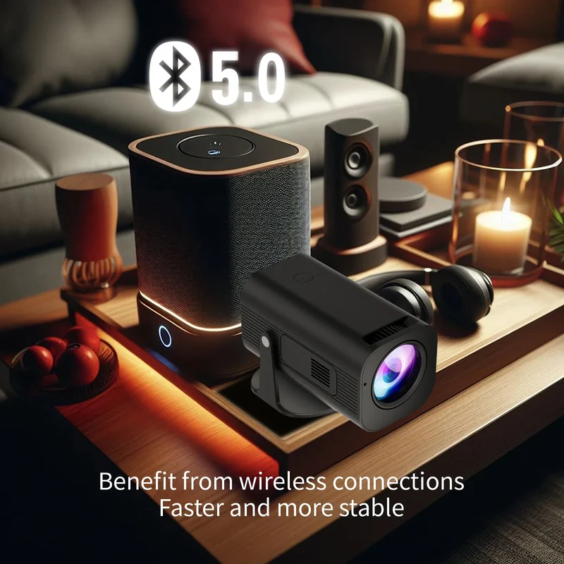 XP330 Home Cinema Portable Projector LED Video Projector HD 720P Portable Multi-media Android TV Projector with Wifi6 Speaker