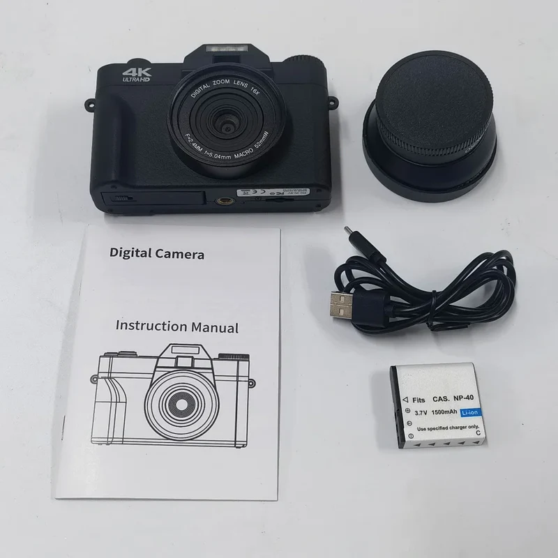 Winait Max 48Mp Photographing Camera With 3.0''Tft Display 16X Digital Zoom Dslr Camera