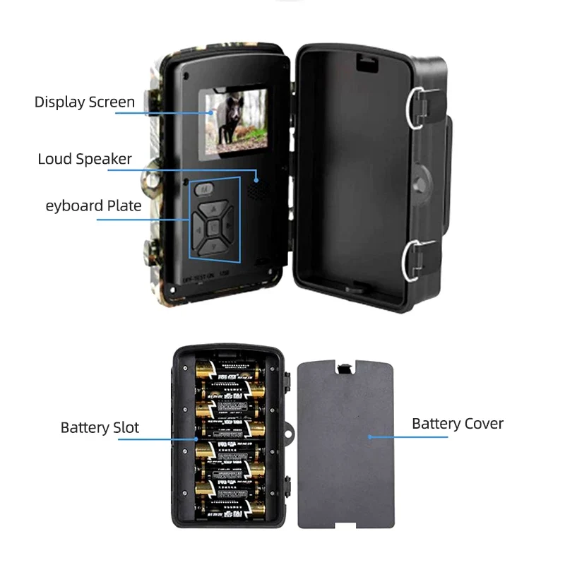 1080P FHD Hunting Trail Camera Outdoor IP66 Waterproof Hunting Cameras With IR Night Hunting Thermo Vision Camera De Chasse Caza