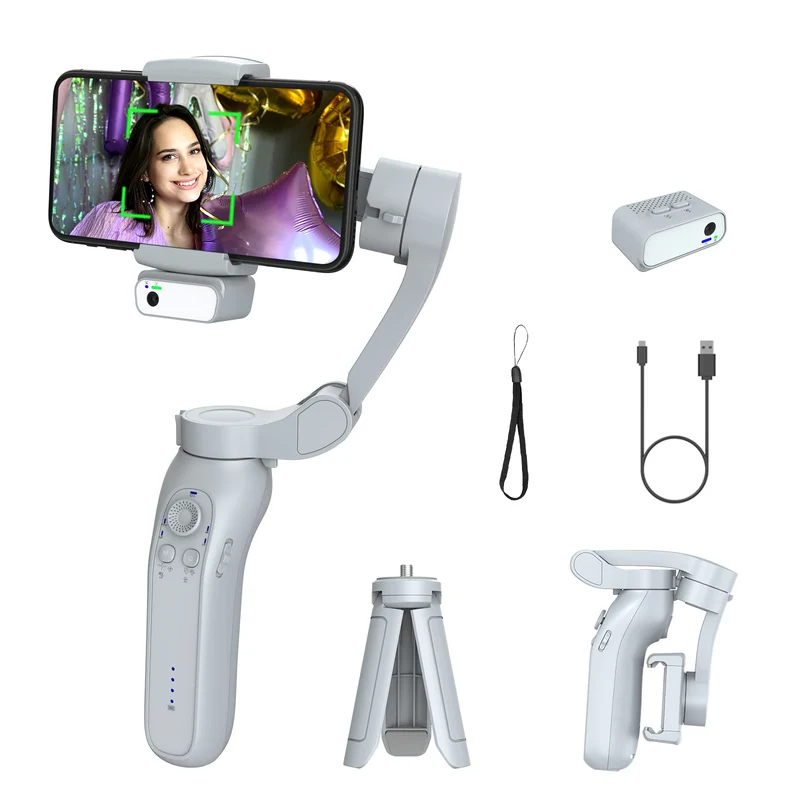 Best Seller L7Bpro Handheld 3 Foldable Panoramic Shooting 360 Degree Auto Face Tracking Phone Gimbal Stabilizer