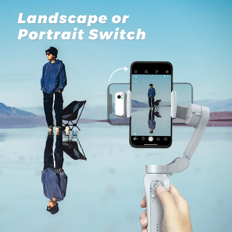 Best Seller L7Bpro Handheld 3 Foldable Panoramic Shooting 360 Degree Auto Face Tracking Phone Gimbal Stabilizer
