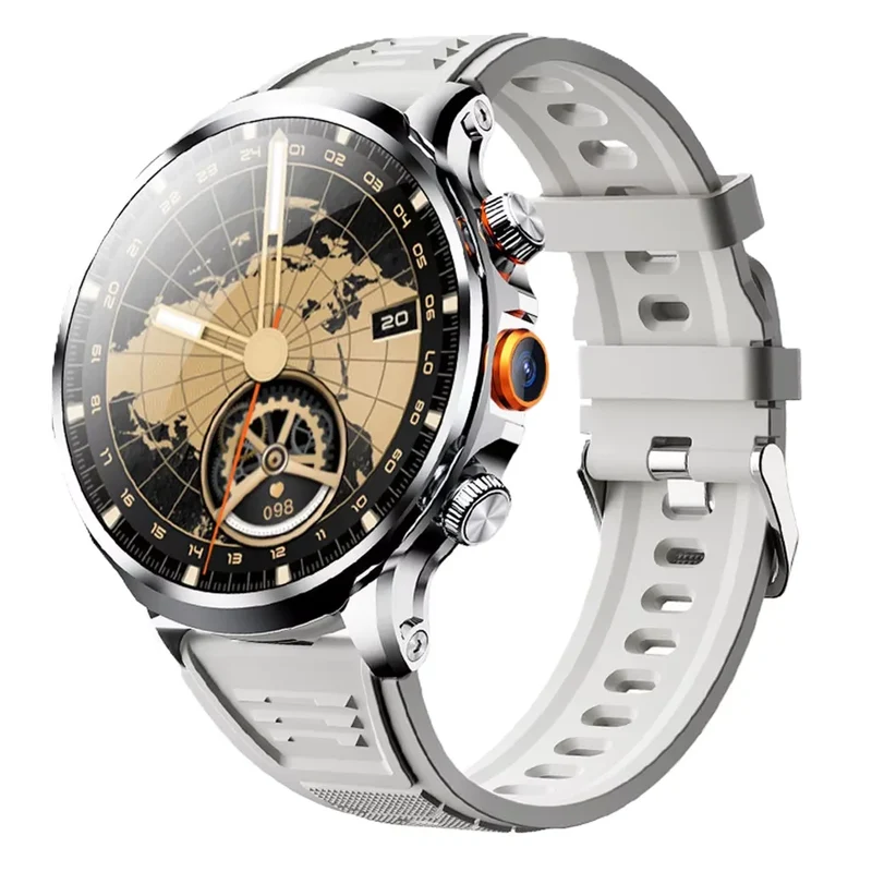 2025 QC AX08 H18 Android Smartwatch 4G GPS WiFi NFC 32GB Storage 1.95 AMOLED Display IP67 Health Tracker 1100mAh Compass Email