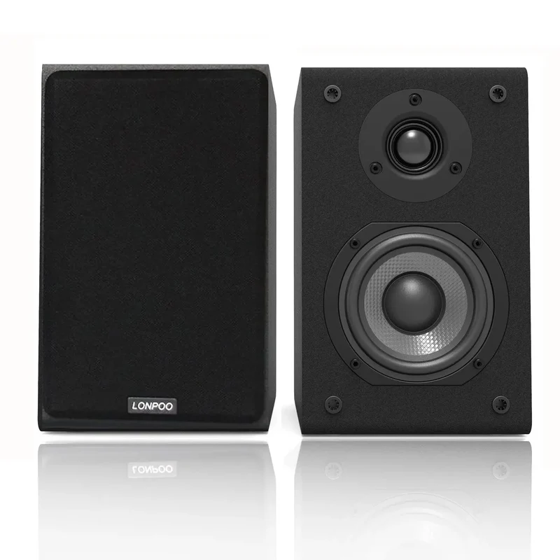 LONPOO LP42 75W*2 Passive Bookshelf Speaker HiFi Pair Speaker