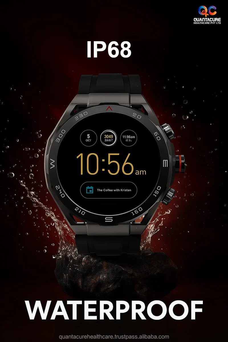 2025 QC AX09 HW18 Circular Android Smartwatch 4G GPS Navigation 4+64GB WiFi Rotating Camera Video Call Health NFC IP67