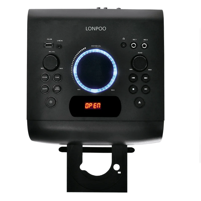 6.5 Inch Audio Player Karaoke DJ Portable Speaker Sound Box with Changing LED Light