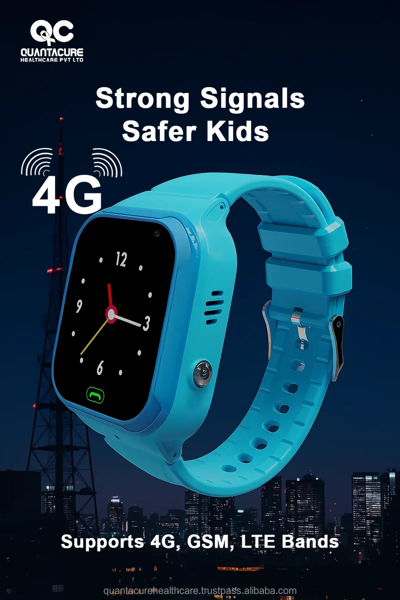 2025 QC K15 LT36 Kids Smartwatch 4G SOS Call Video Chat IP67 Waterproof LBS WiFi Tracker Remote Monitor RTOS 400mAh Square TFT