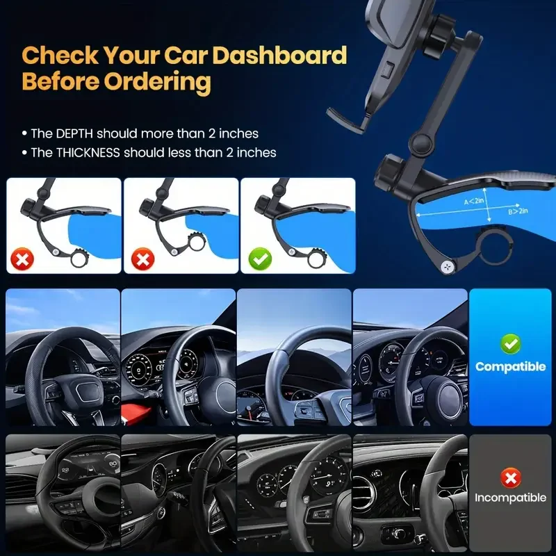 Mobile Phone Car Holder New Style Central Control Instrument PanelMulti-functional Car Universal Navigation Special Fixed Anti-s