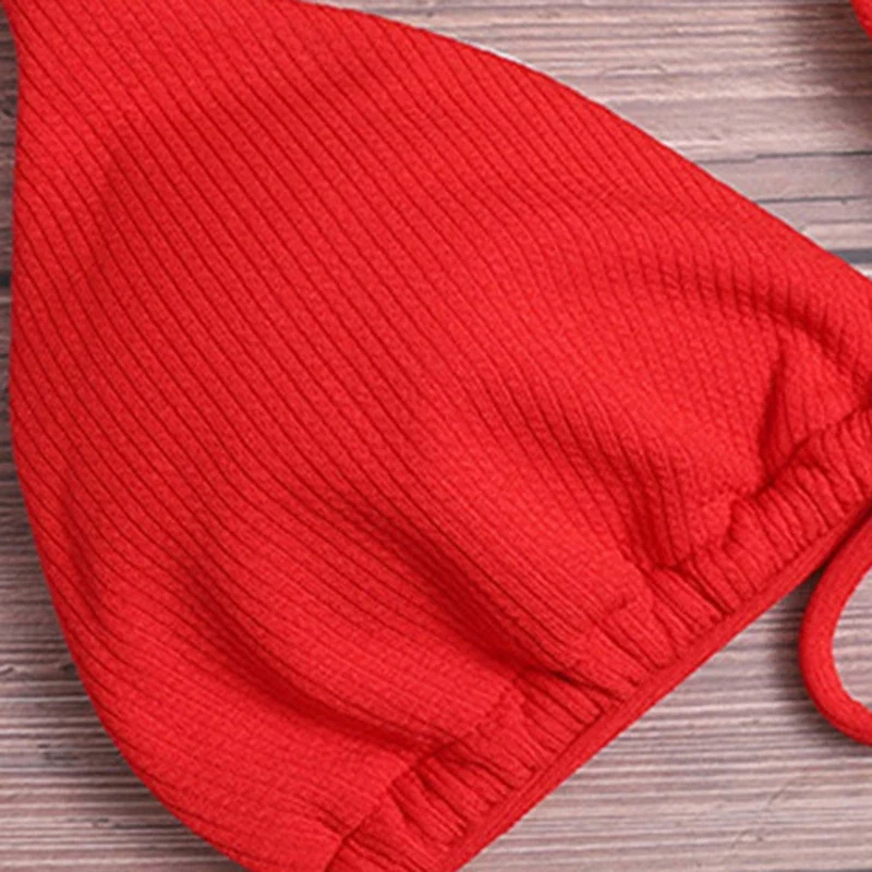 2024 New Bikini High Waist Strapless Sexy Bikini Women Swimwear Women Fashion Swimsuit Padded Bathing Suit Monokin Pure Color
