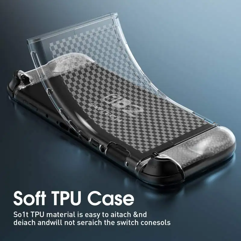 New Suitable Switch 2 Protective Case With Transparent Mesh Texture For Shock Scratch And Fingerprint Resistance