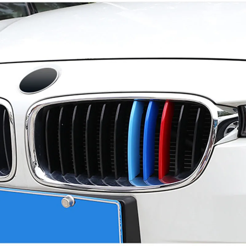 3pcs/lot Car Grille Network Decor Trims Grill Sticker for BMW E46 F30 E90 3 Series Car Style BMW Grille Sticker BMW Accessories